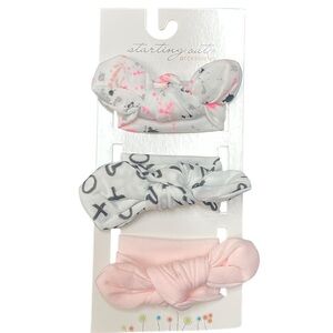 Starting Out Baby Girls’ Headband Headwrap Pink White Black